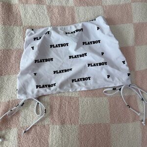 Playboy x Missguided Swim Skirt White (S)